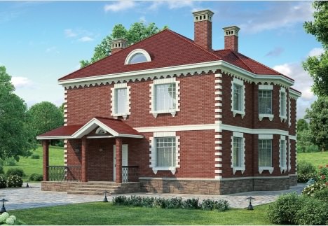 Проекты двухэтажных кирпичных домов для комфортного проживания за городом