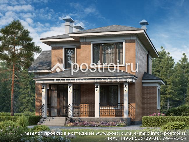 Проекты двухэтажных кирпичных домов для комфортного проживания за городом
