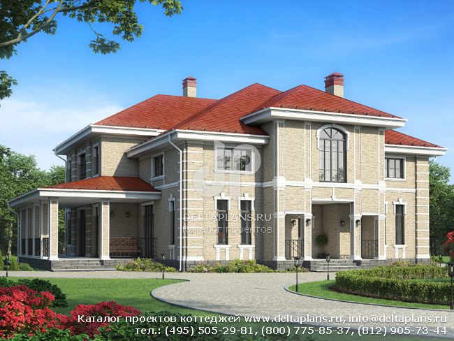 Проекты двухэтажных кирпичных домов для комфортного проживания за городом