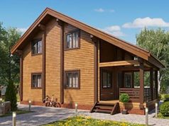 Дом из бруса с террасой: особенности и стоимость